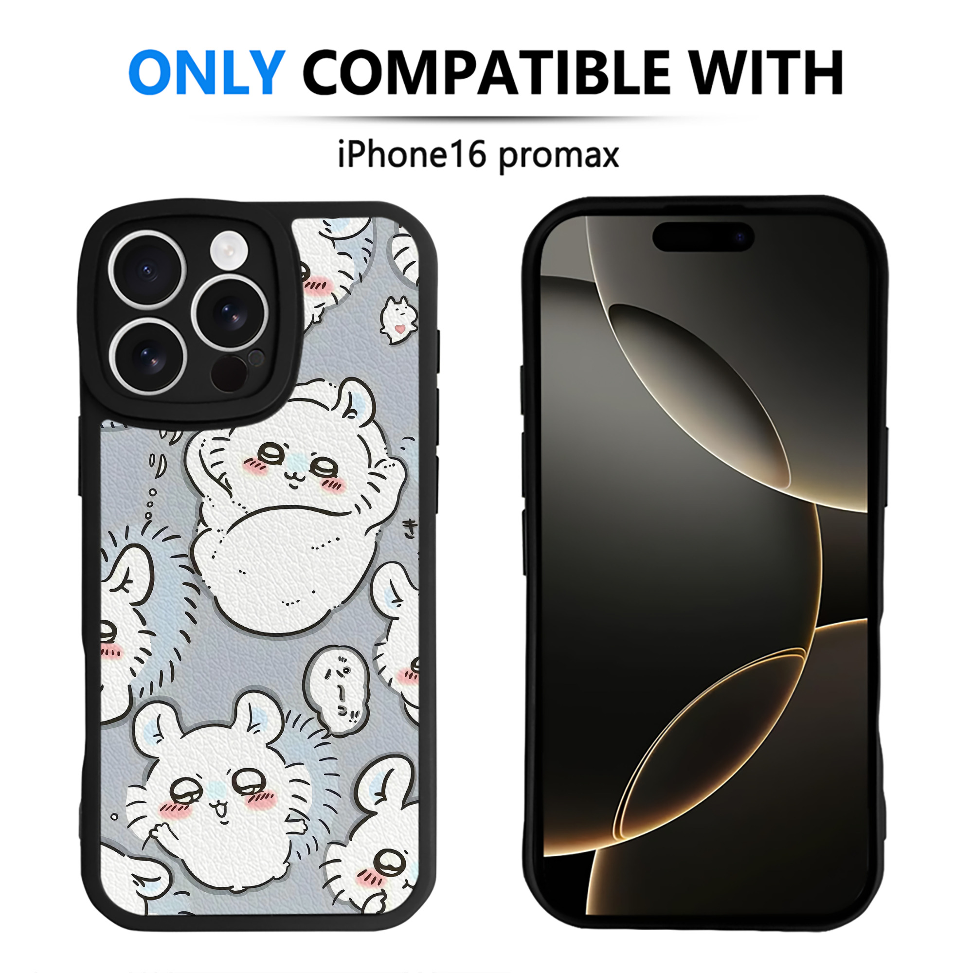 （画像用） ちいかわ Chii-kawa 【iPhone 16シリーズ対応】シリコンスマホケース（レザー調） 材質：シリコン